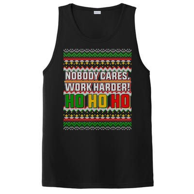 Nobody Care Work Hardy Ugly Christmas Sweater PosiCharge Competitor Tank