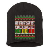 Nobody Care Work Hardy Ugly Christmas Sweater Short Acrylic Beanie