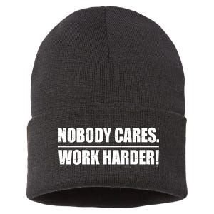 Nobody Cares. Work Harder! Sustainable Knit Beanie