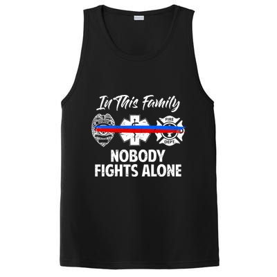 Nobody Fight Alone Support Police EMS Fireman PosiCharge Competitor Tank