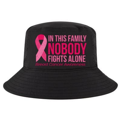 Nobody Fights Alone Breast Cancer Cool Comfort Performance Bucket Hat