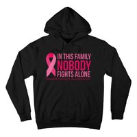 Nobody Fights Alone Breast Cancer Hoodie