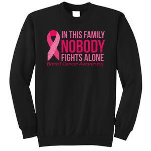 Nobody Fights Alone Breast Cancer Sweatshirt