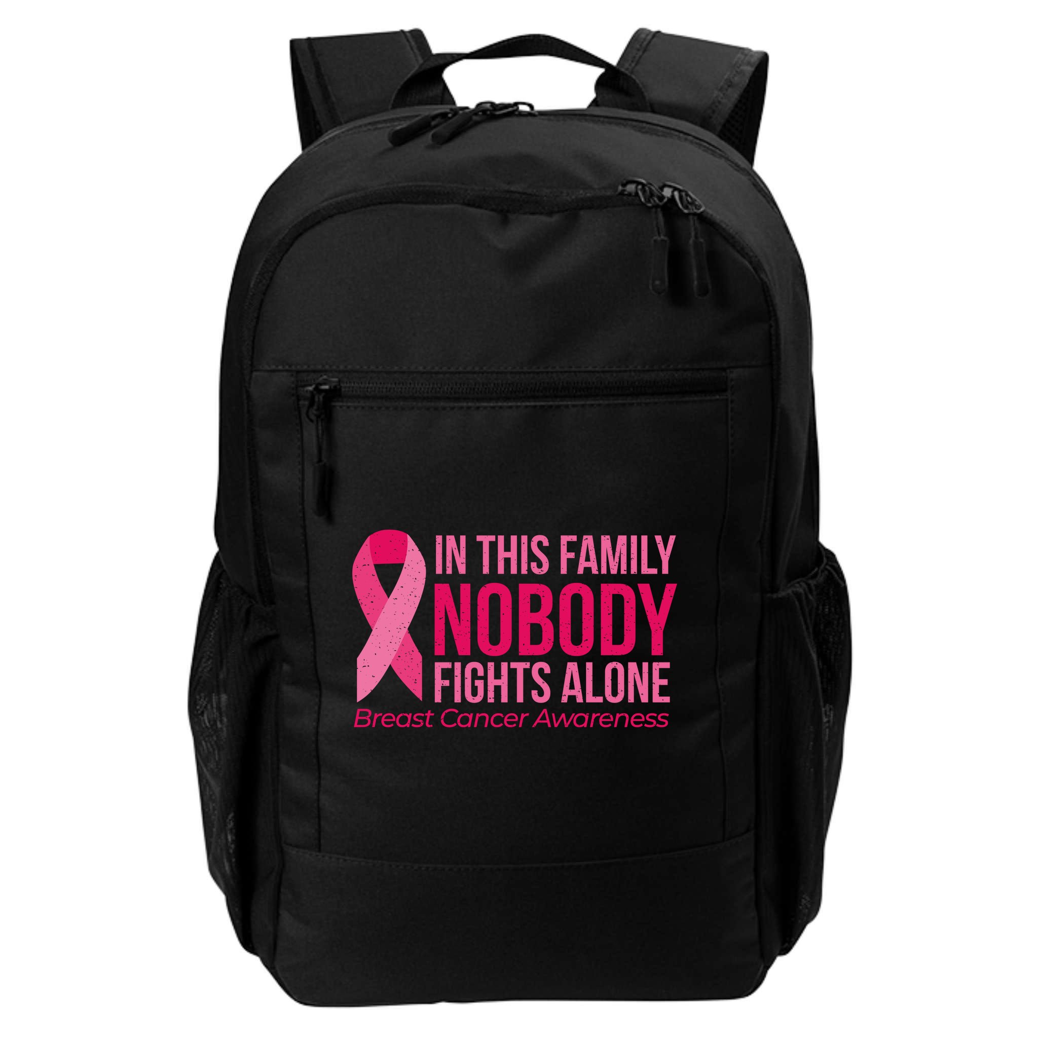 Nobody Fights Alone Breast Cancer Backpack
