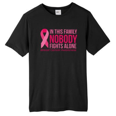 Nobody Fights Alone Breast Cancer Tall Fusion ChromaSoft Performance T-Shirt