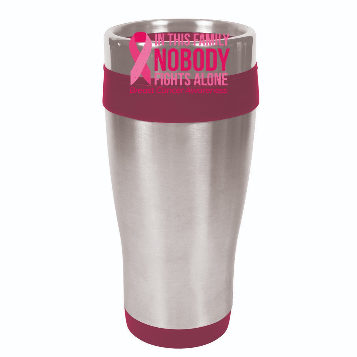 Nobody Fights Alone Breast Cancer Bucket Hat