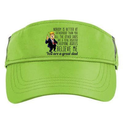 Nobody Is Better At Fatherhood Donald Trump Dad Adult Drive Performance Visor