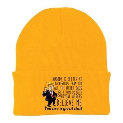 Nobody Is Better At Fatherhood Donald Trump Dad Knit Cap Winter Beanie