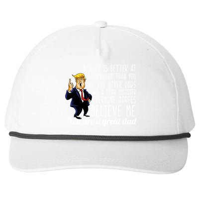 Nobody Is Better At Fatherhood Donald Trump Dad Snapback Five-Panel Rope Hat