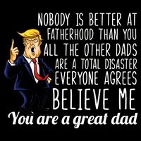 Nobody Is Better At Fatherhood Donald Trump Dad Youth Performance Sprint T-Shirt