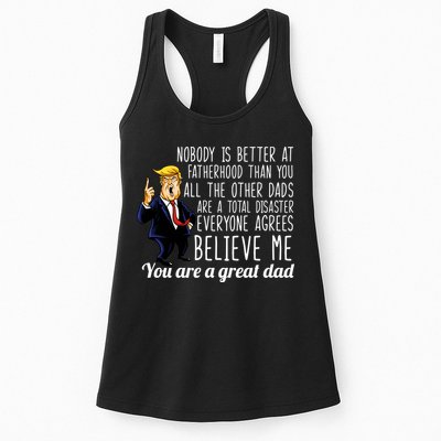 Nobody Is Better At Fatherhood Donald Trump Dad Womens Tank Top