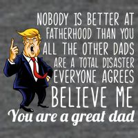 Nobody Is Better At Fatherhood Donald Trump Dad Flatbill Hat