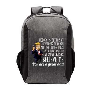 Nobody Is Better At Fatherhood Donald Trump Dad Vector Backpack