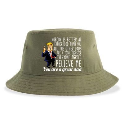 Nobody Is Better At Fatherhood Donald Trump Dad Sustainable Bucket Hat