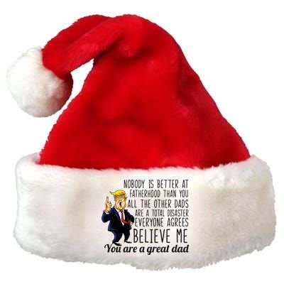 Nobody Is Better At Fatherhood Donald Trump Dad Premium Christmas Santa Hat