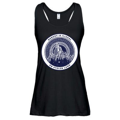 Nobody Is Illegal On Stolen Land Ladies Essential Flowy Tank