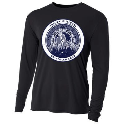 Nobody Is Illegal On Stolen Land Cooling Performance Long Sleeve Crew