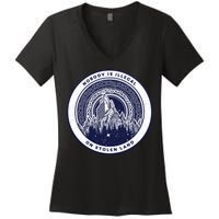 Nobody Is Illegal On Stolen Land Women's V-Neck T-Shirt