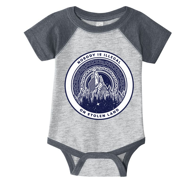Nobody Is Illegal On Stolen Land Infant Baby Jersey Bodysuit