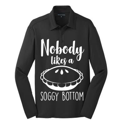 Nobody Likes A Soggy Bottom Silk Touch Performance Long Sleeve Polo