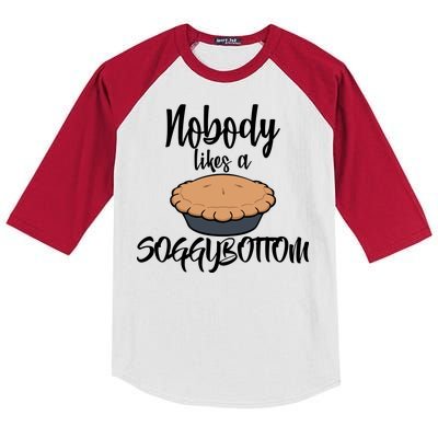 Nobody likes A Soggy Bottom Funny Baking Kids Colorblock Raglan Jersey