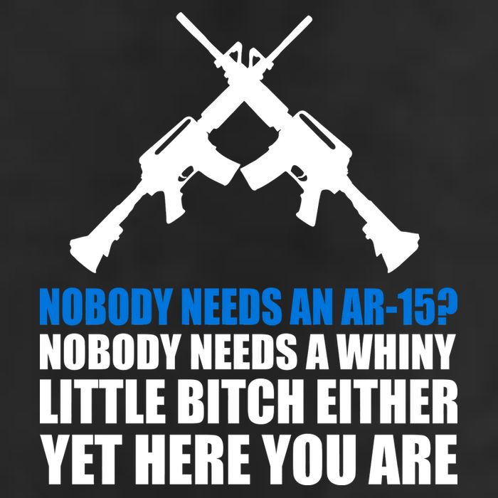 Nobody Needs An AR-15 Rifle Pro Gun Rights Cool Comfort Performance Bucket Hat