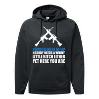 Nobody Needs An AR-15 Rifle Pro Gun Rights Performance Fleece Hoodie