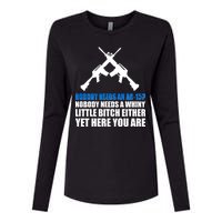 Nobody Needs An AR-15 Rifle Pro Gun Rights Womens Cotton Relaxed Long Sleeve T-Shirt