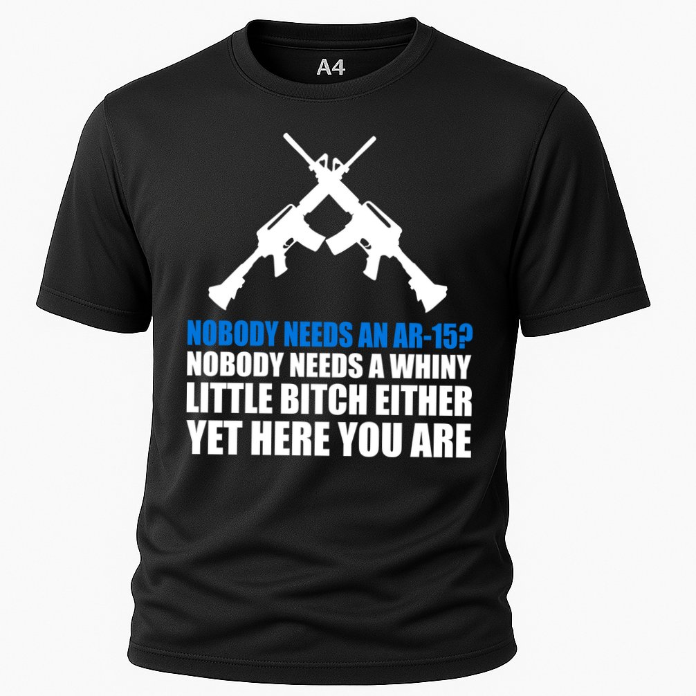 Nobody Needs An AR-15 Rifle Pro Gun Rights Cooling Performance Crew T-Shirt