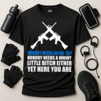 Nobody Needs An AR-15 Rifle Pro Gun Rights Cooling Performance Crew T-Shirt