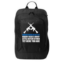 Nobody Needs An AR-15 Rifle Pro Gun Rights City Backpack