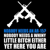 Nobody Needs An AR-15 Rifle Pro Gun Rights Sustainable Bucket Hat