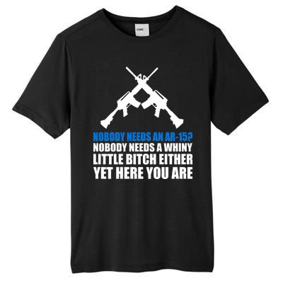 Nobody Needs An AR-15 Rifle Pro Gun Rights Tall Fusion ChromaSoft Performance T-Shirt