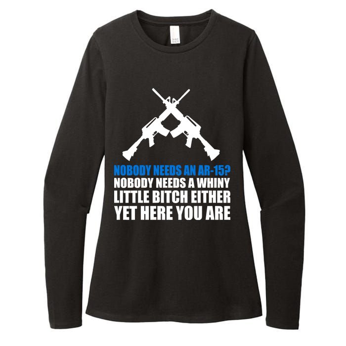 Nobody Needs An AR-15 Rifle Pro Gun Rights Womens CVC Long Sleeve Shirt