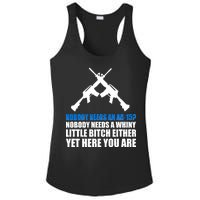 Nobody Needs An AR-15 Rifle Pro Gun Rights Ladies PosiCharge Competitor Racerback Tank