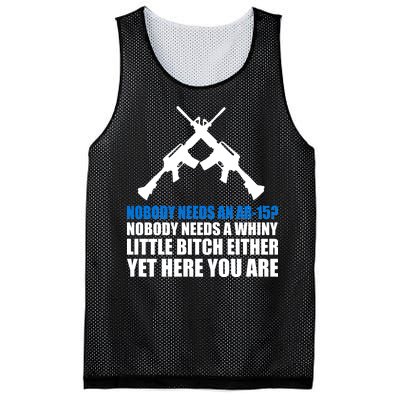 Nobody Needs An AR-15 Rifle Pro Gun Rights Mesh Reversible Basketball Jersey Tank