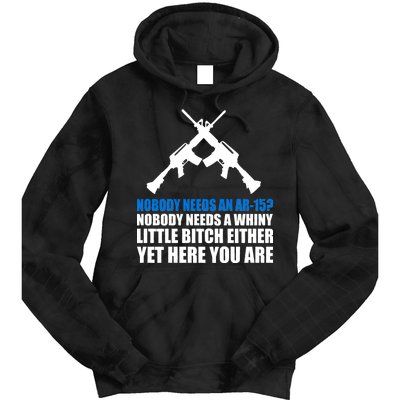 Nobody Needs An AR-15 Rifle Pro Gun Rights Tie Dye Hoodie