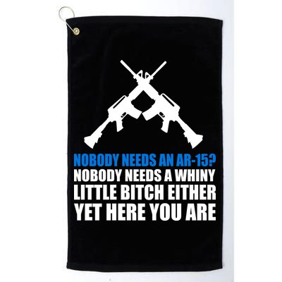 Nobody Needs An AR-15 Rifle Pro Gun Rights Golf Towel