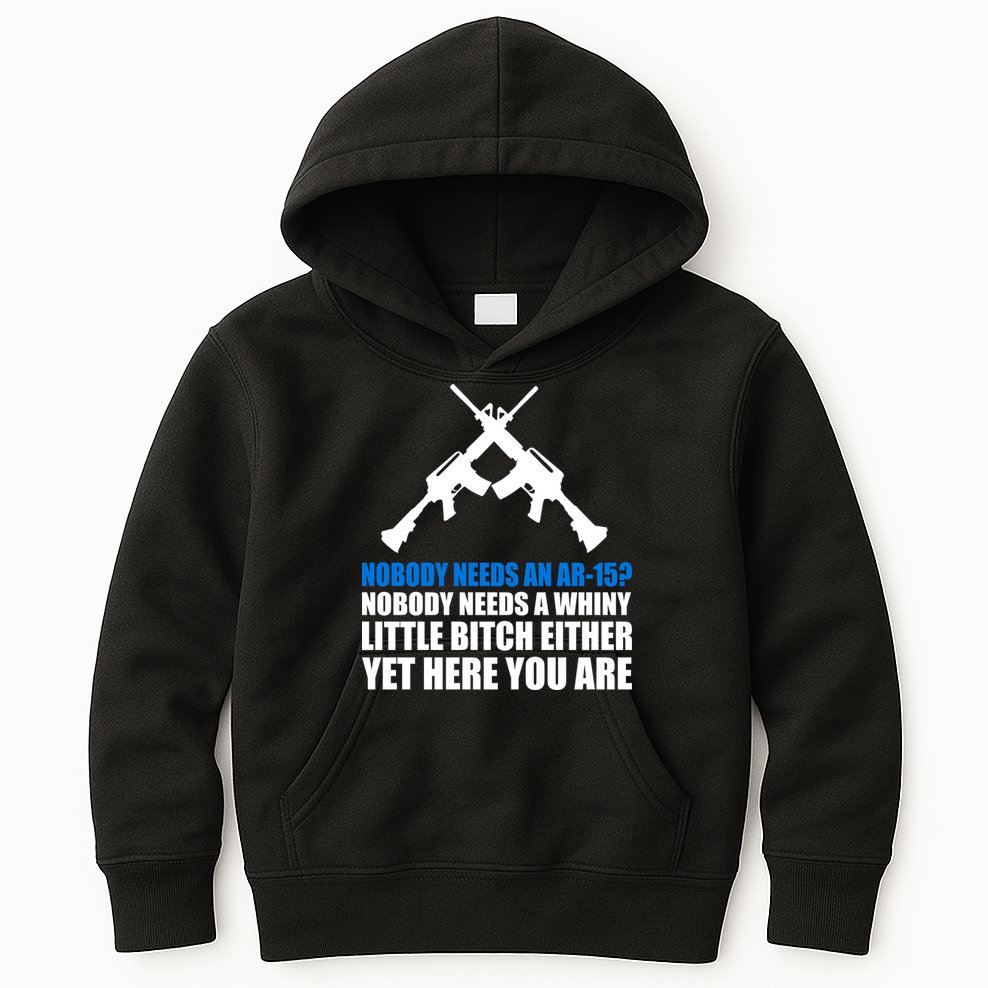 Nobody Needs An AR-15 Rifle Pro Gun Rights Kids Hoodie