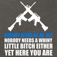 Nobody Needs An AR-15 Rifle Pro Gun Rights Cotton Canvas Backpack