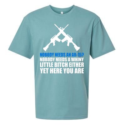 Nobody Needs An AR-15 Rifle Pro Gun Rights Sueded Cloud Jersey T-Shirt