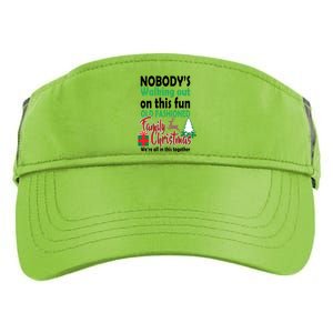 Nobody's Walking Out On This Fun Old Fashion Family Christmas Adult Drive Performance Visor