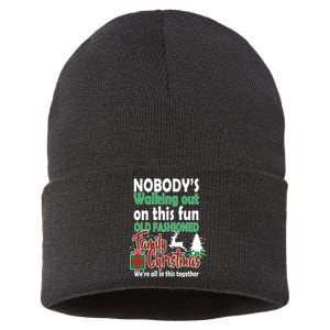 Nobody's Walking Out On This Fun Old Fashion Family Christmas Sustainable Knit Beanie