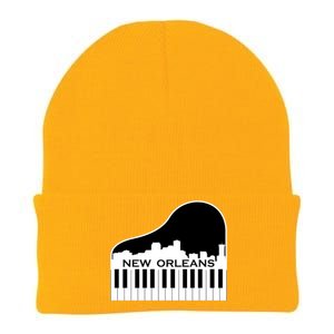 New Orleans Cool Piano Skyline Knit Cap Winter Beanie