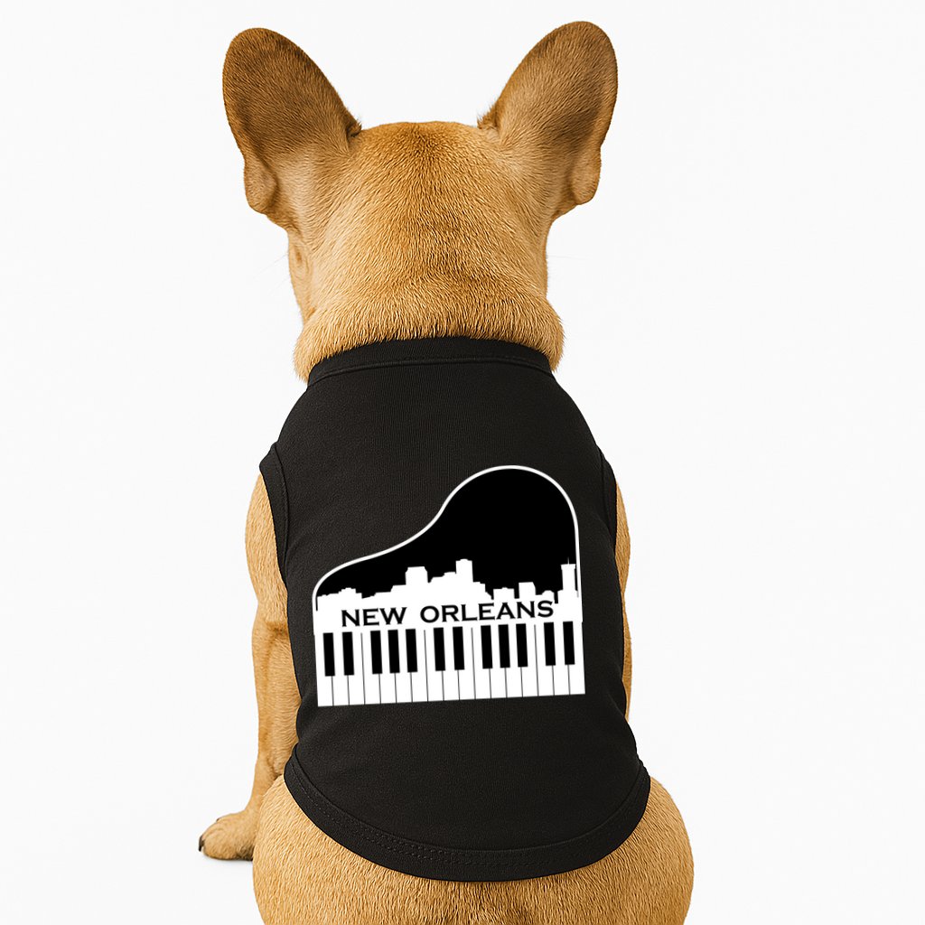 New Orleans Cool Piano Skyline Doggie Tank
