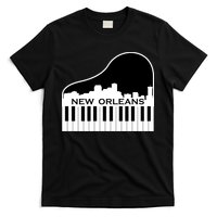 New Orleans Cool Piano Skyline T-Shirt