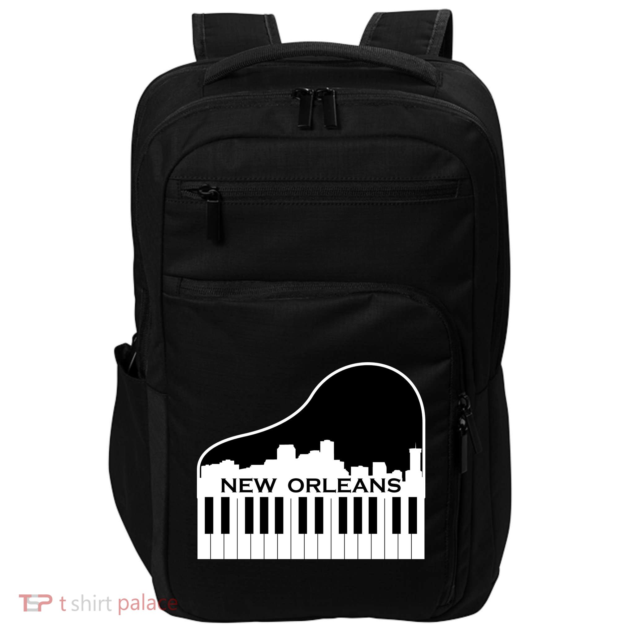 New Orleans Cool Piano Skyline Impact Tech Backpack