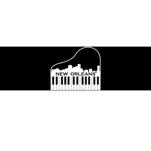 New Orleans Cool Piano Skyline Bumper Sticker