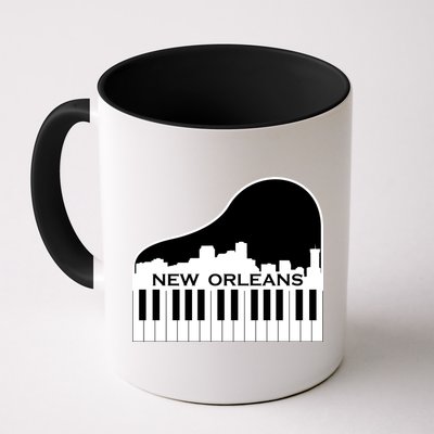 New Orleans Cool Piano Skyline Mug