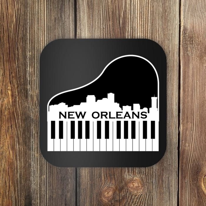 New Orleans Cool Piano Skyline Coaster